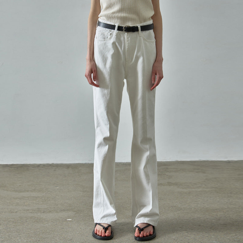 Bequeme Damenhose mit hohem Bund und geradem Schnitt von berg-feldt