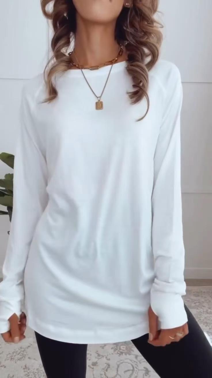 Bequemes, atmungsaktives Langarmshirt für Damen in lässiger Passform von berg-feldt