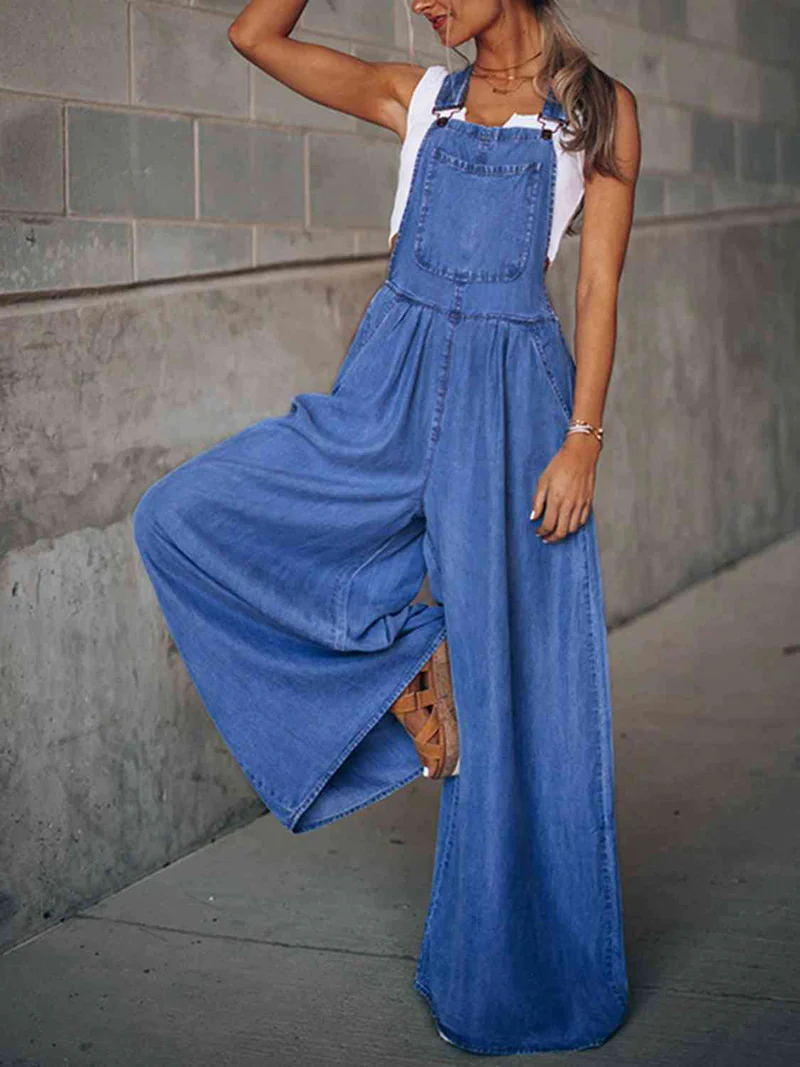 Women's Wide-Leg Denim Overalls berg-feldt