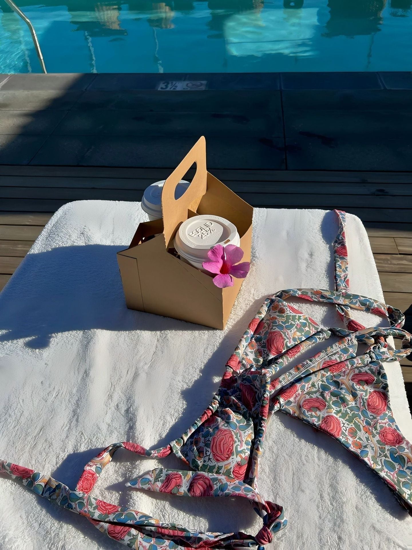Women's Floral Print String Bikini Set by berg-feldt
