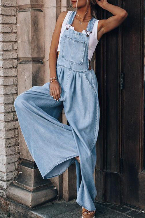 Women's Wide-Leg Denim Overalls berg-feldt