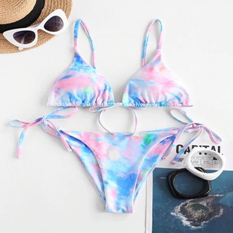 Women's Tie-Dye String Bikini Set by berg-feldt