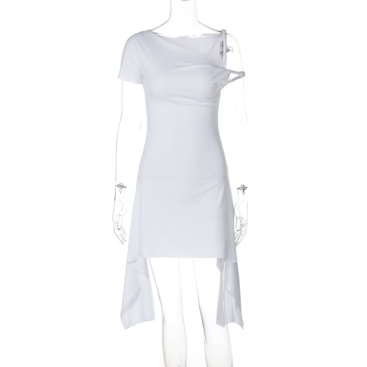 Asymmetrisches, schulterfreies Damenkleid von berg-feldt