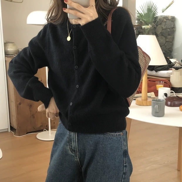 Cardigan fin pour femme avec boutons et matière douce Berg-Feldt