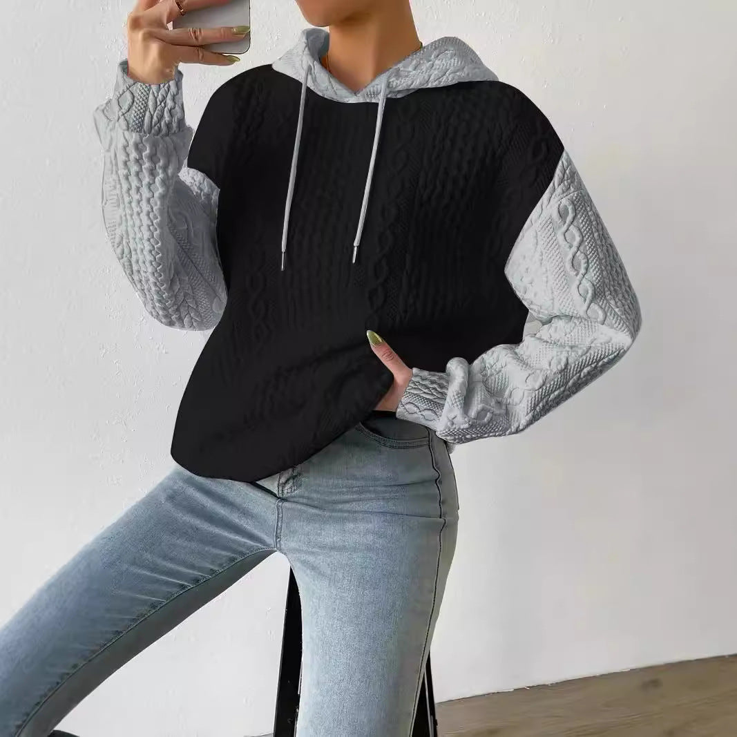 Women's Chunky Knit Cable Hoodie