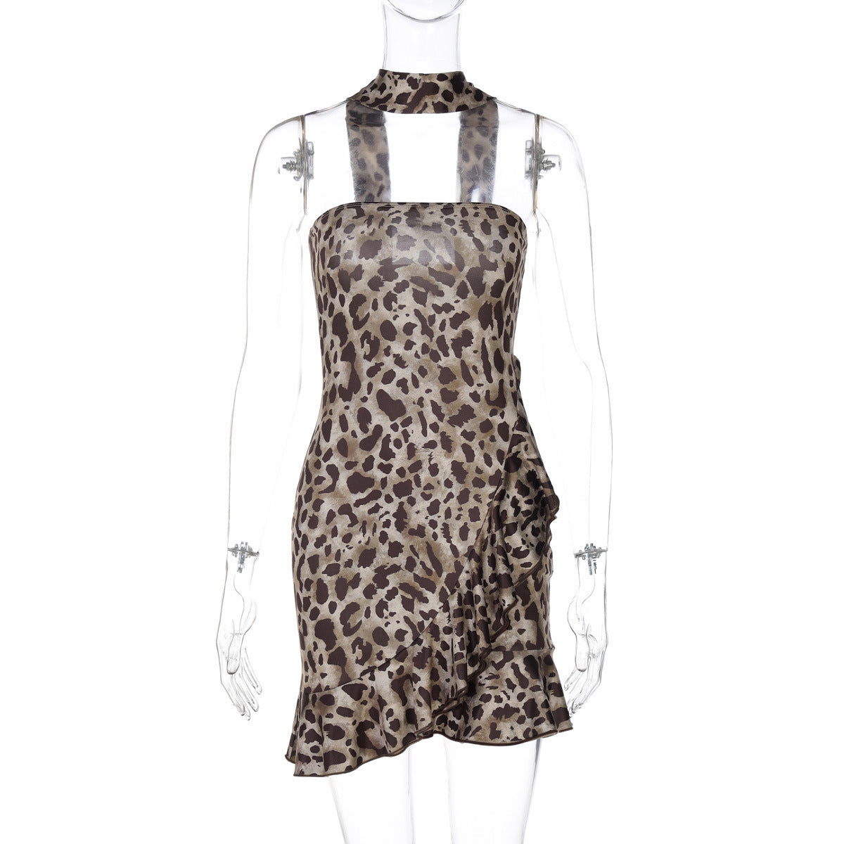Asymmetrisches Damen-Minikleid mit raffinierten Rüschen von berg-feldt