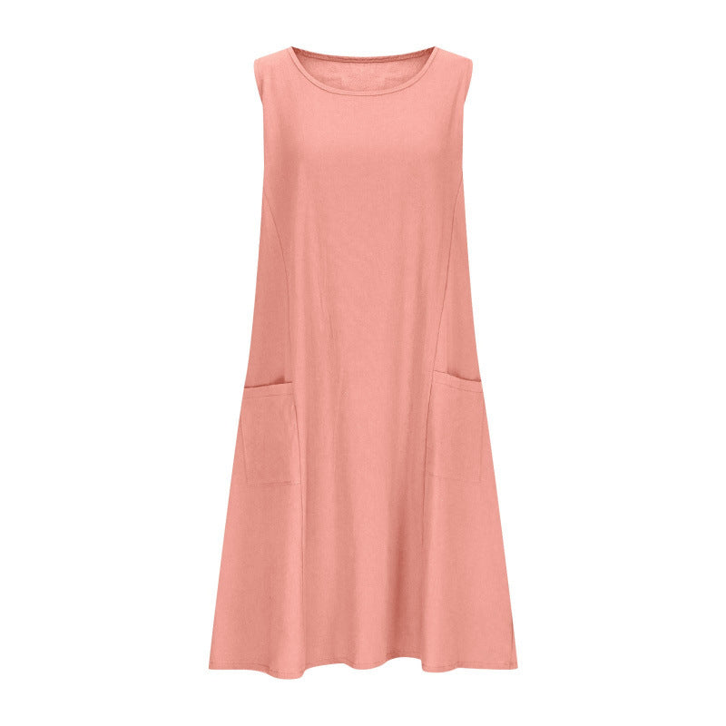 Ärmelloses Damen Freizeitkleid im A-Linie Schnitt mit Taschen von Berg-Feldt
