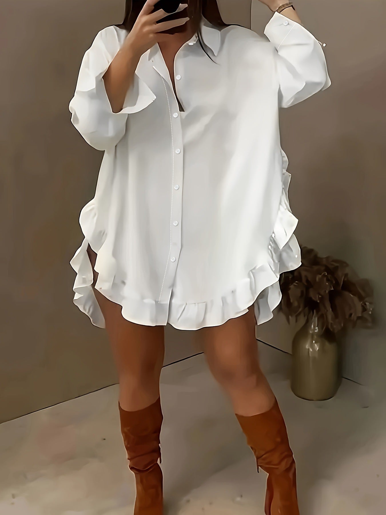 Wickelkleid mit Rüschen für Damen in Übergröße von berg-feldt