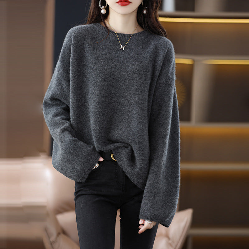 Pull en maille oversize pour femme, coupe ample et manches longues Berg-Feldt