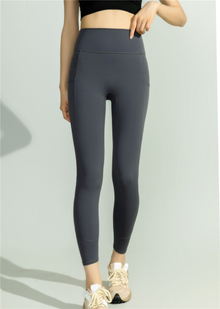 Yoga Leggings für Damen mit hoher Taille und Seitentasche von berg-feldt
