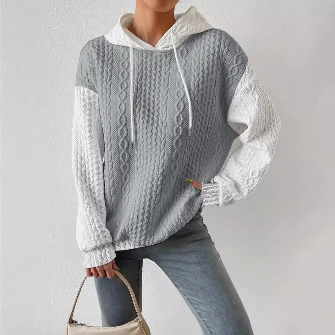 Women's Chunky Knit Cable Hoodie