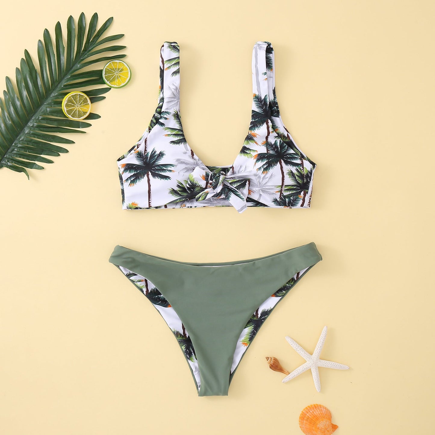 Haut de bikini tendance pour femme avec nœud et taille haute de berg-feldt