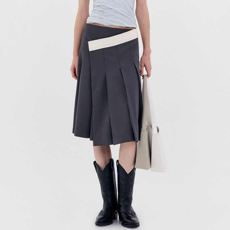 Asymmetrischer Plissierter Midi Rock für Damen von berg-feldt