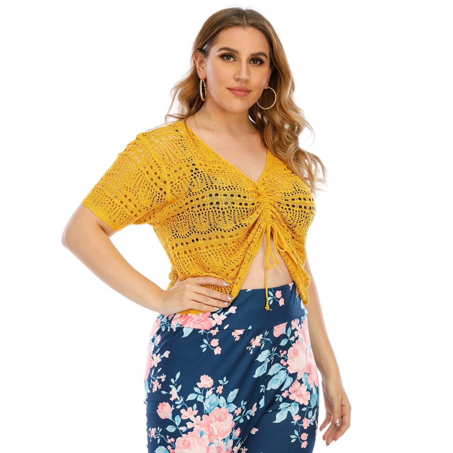 Women's Cropped Knit Cover-Up Top by berg-feldt