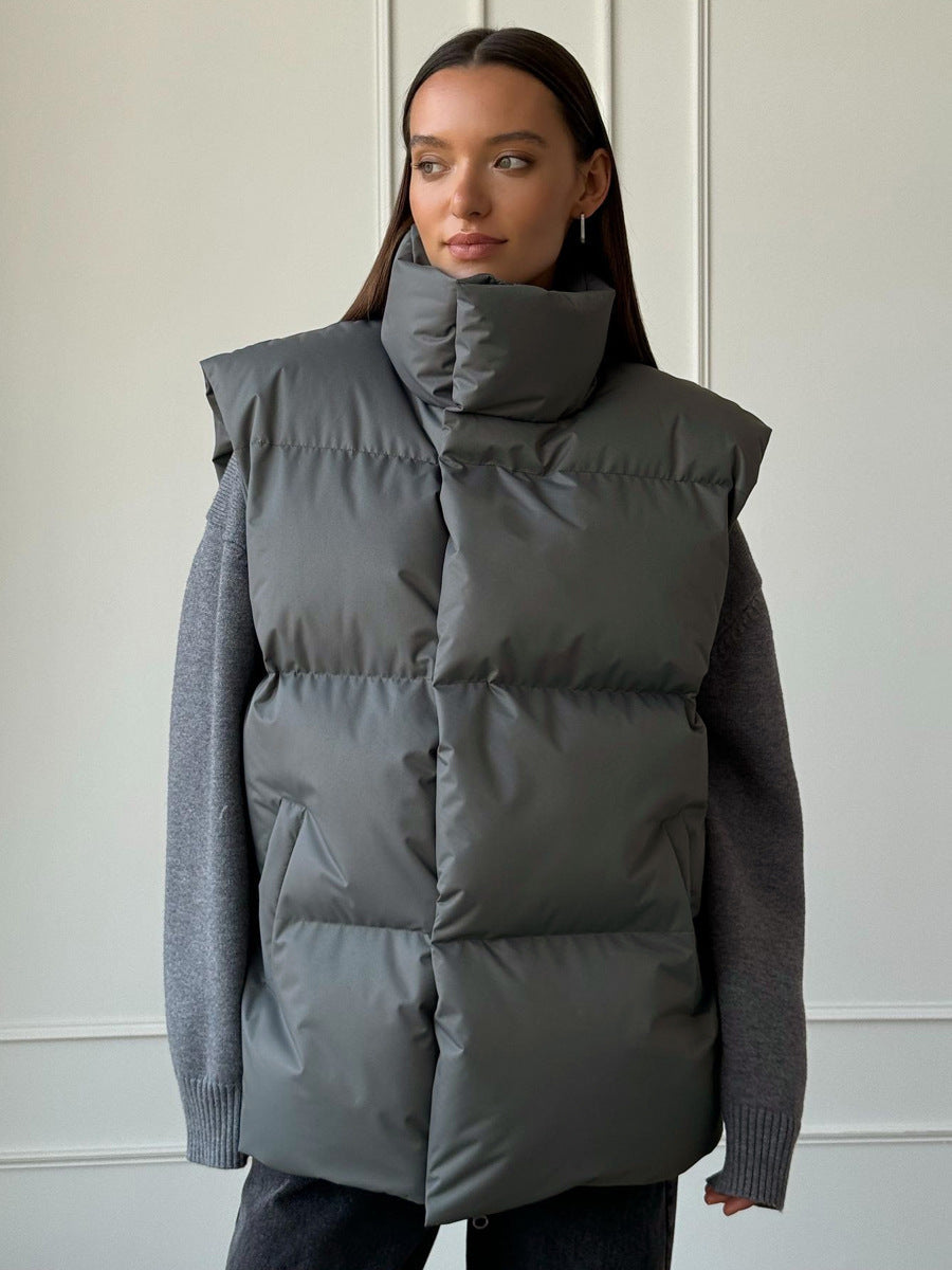 Women's High-Neck Puffer Vest berg-feldt