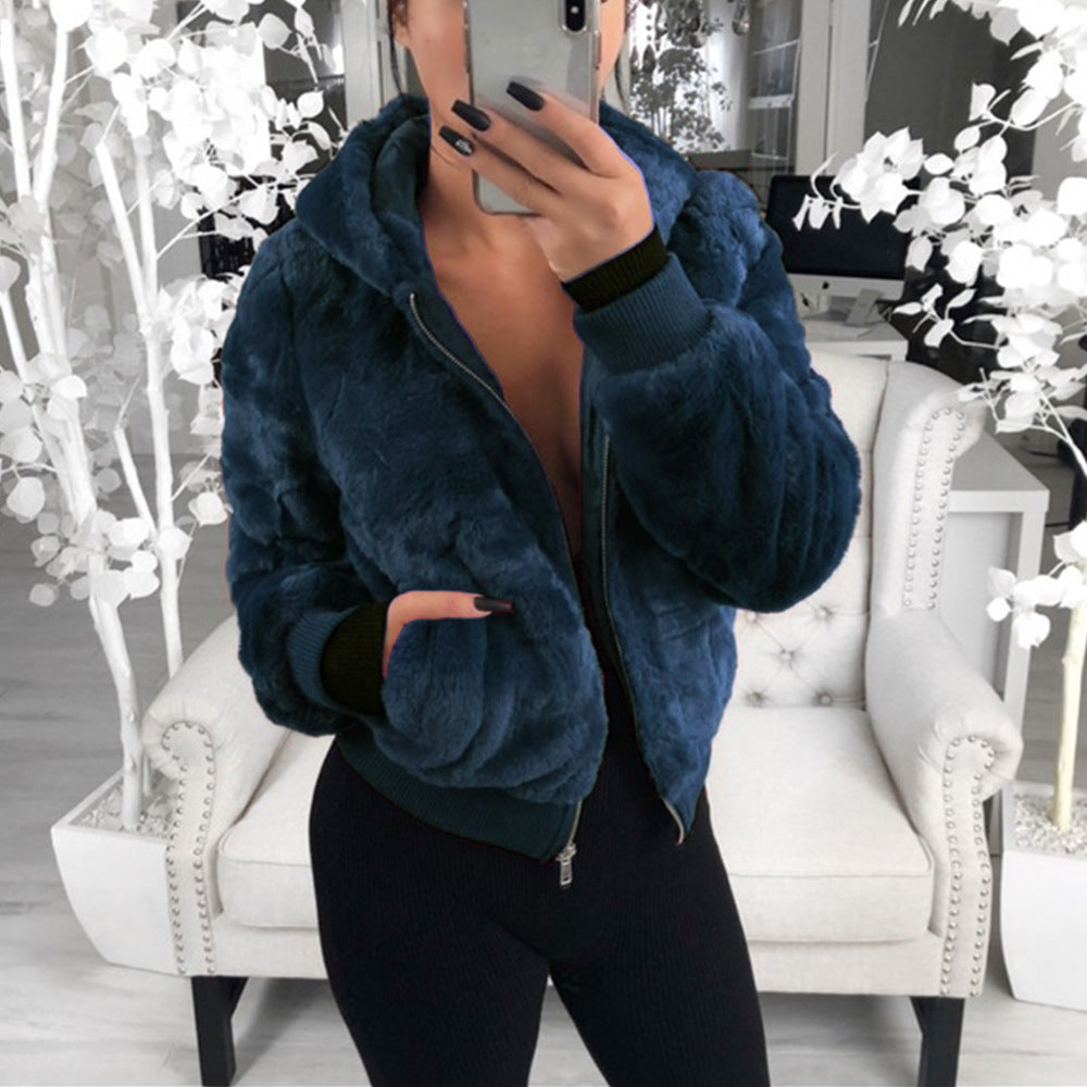 Blouson bombardier en fausse fourrure pour femme Berg-Feldt