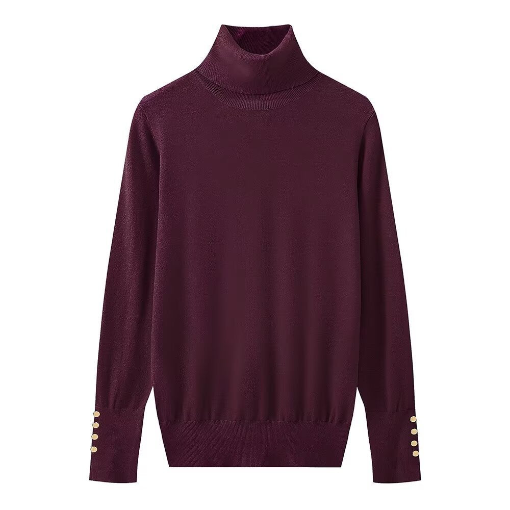 Pull col roulé boutonnée femme Berg-feldt