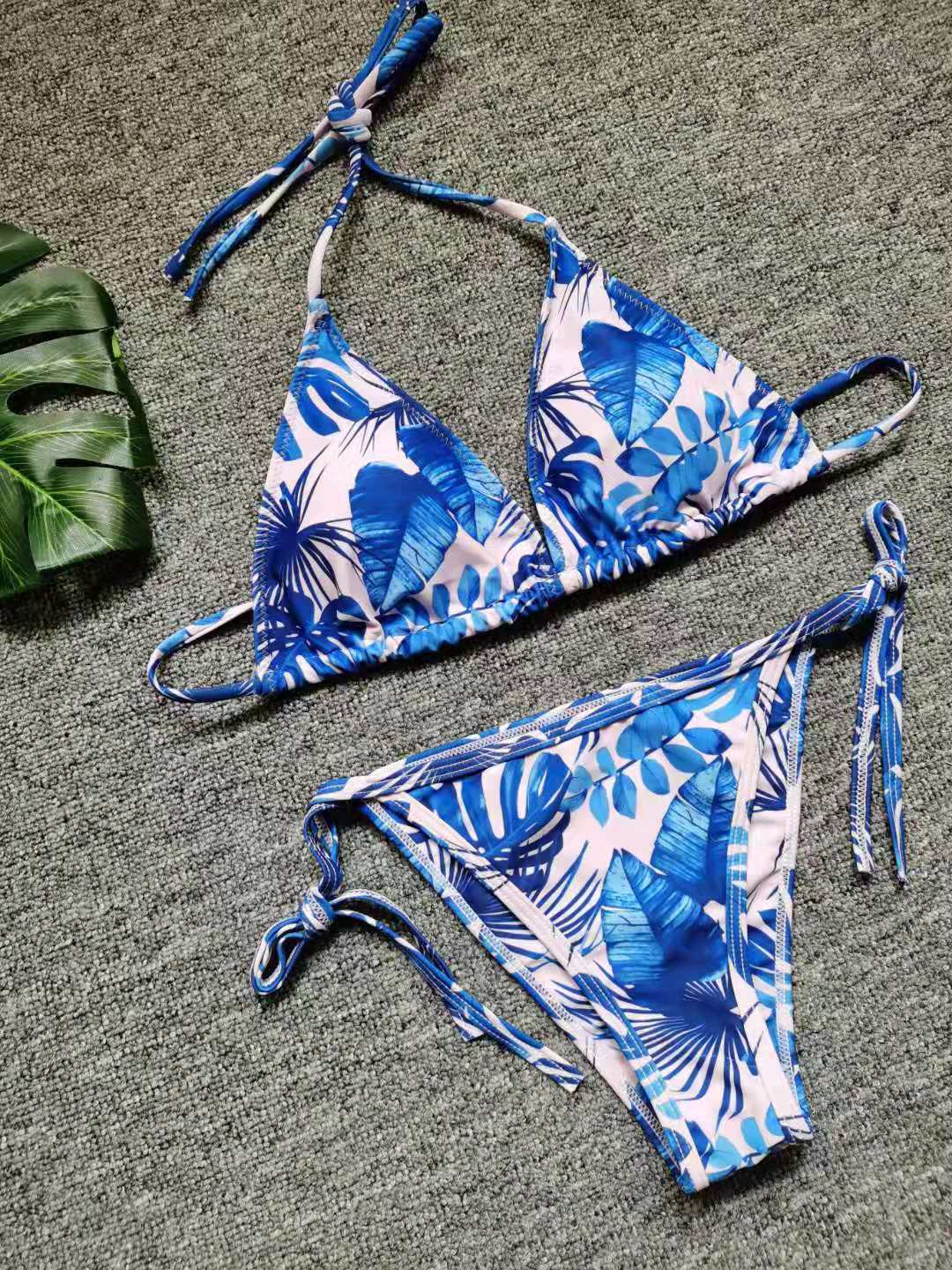 Ensemble bikini triangle à imprimé floral berg-feldt pour femme