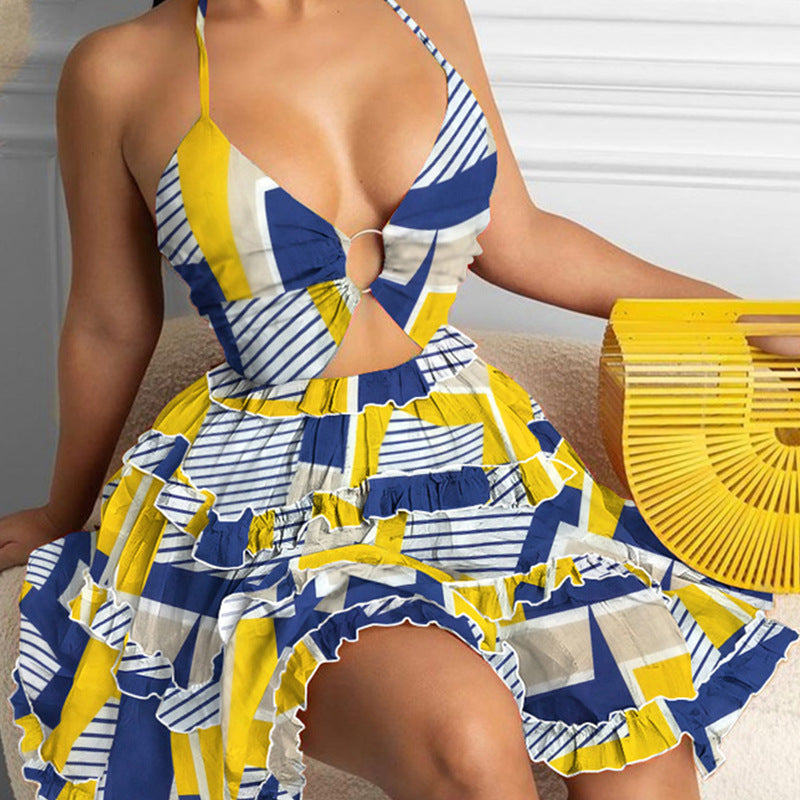 Robe Berg-Feldt pour femme avec découpe sophistiquée et jupe ample