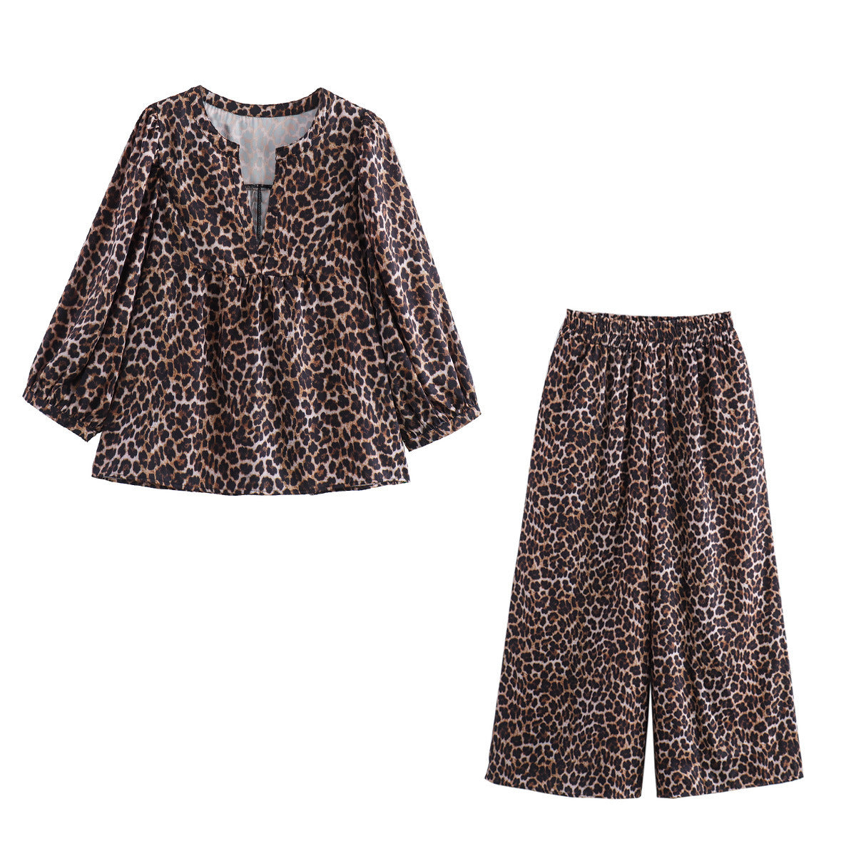 Women's Wide Leg Animal Print Pants berg-feldt