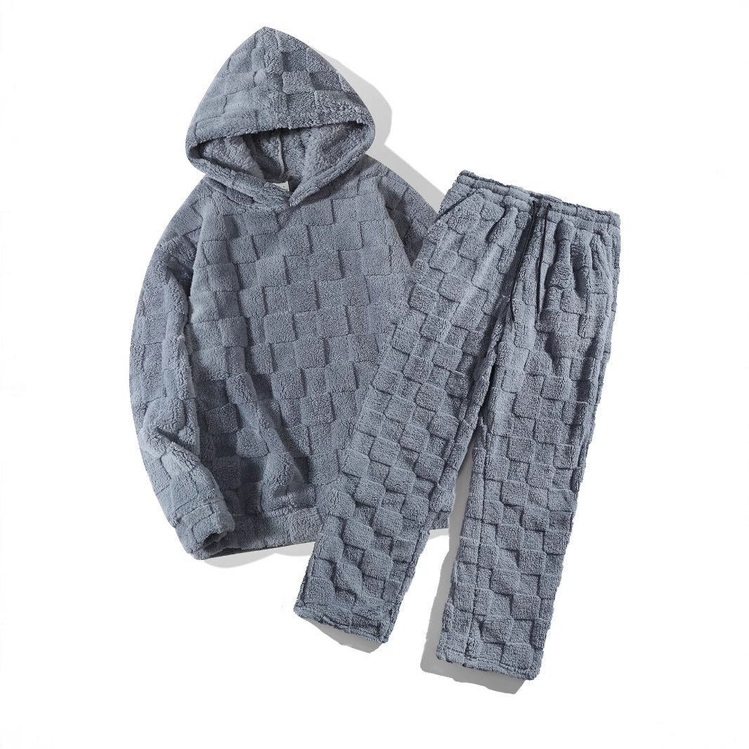 Ensemble confortable en polaire à capuche et taille élastique pour femme Berg-Feldt