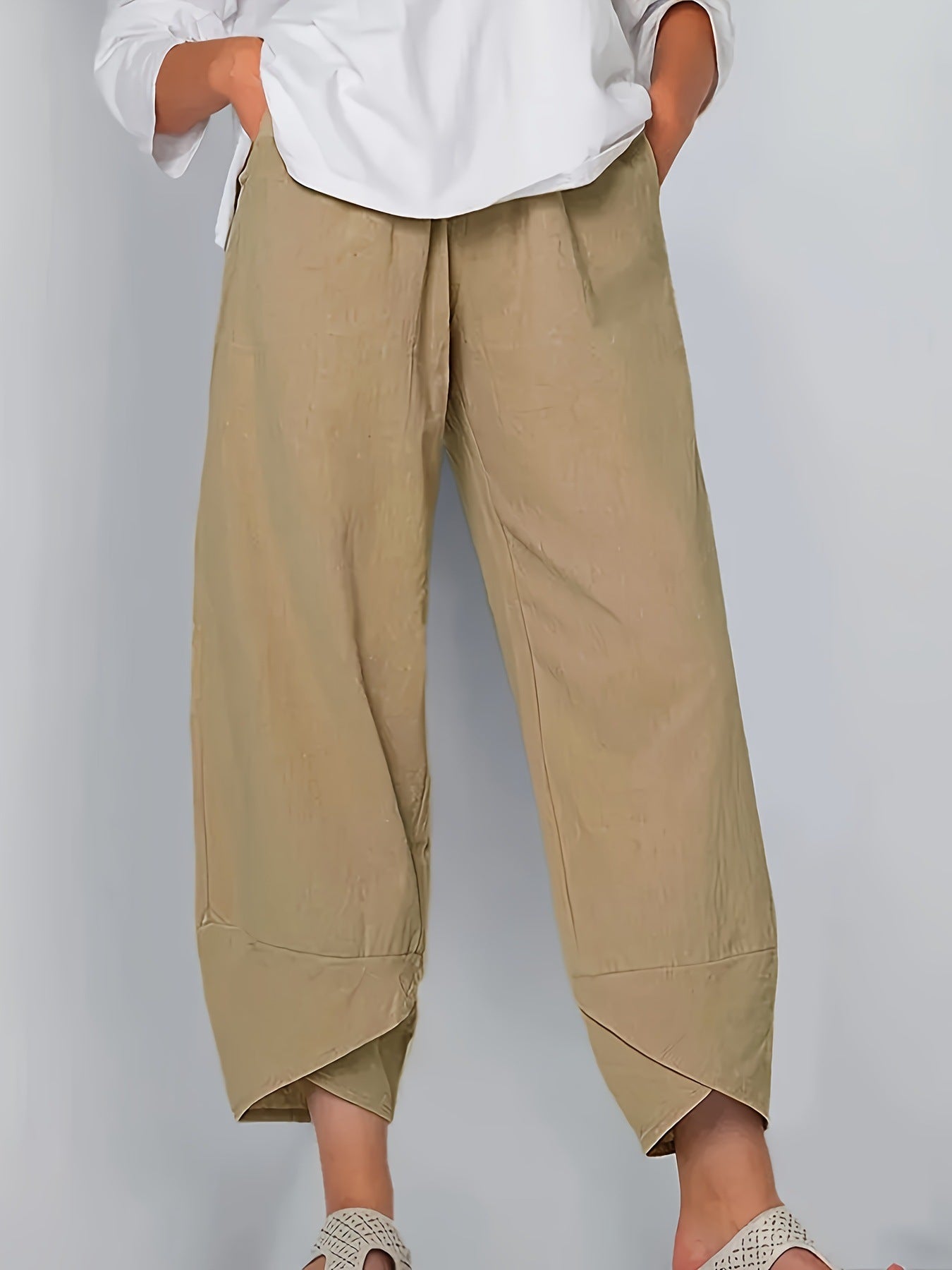 Women's Relaxed Fit Cropped Wide-Leg Pants berg-feldt