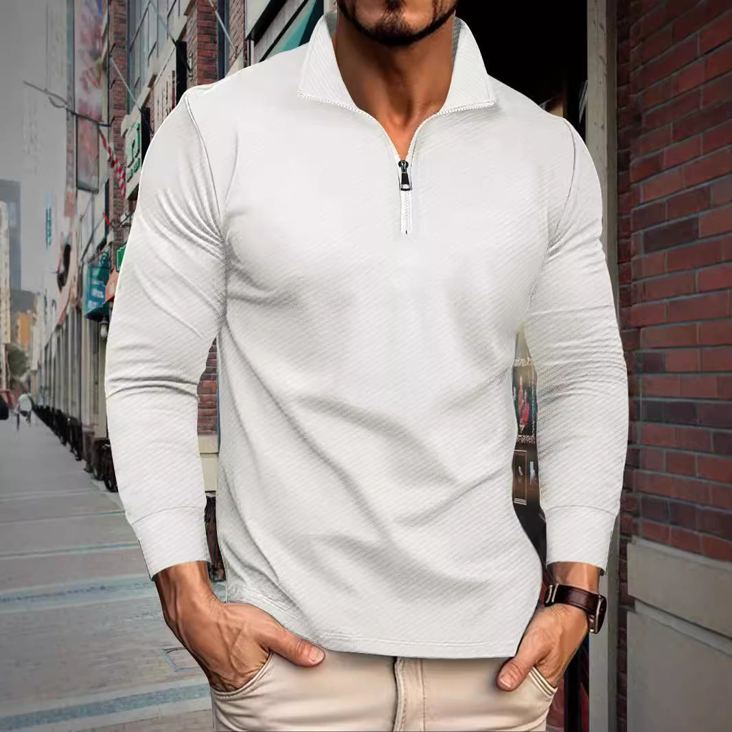 Pull-over fonctionnel pour homme à col zippé et coupe sport Berg-Feldt