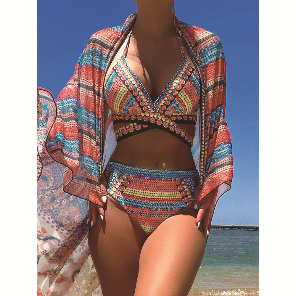 Ensemble de bikini pour femme avec design portefeuille tendance et volants élégants de berg-feldt
