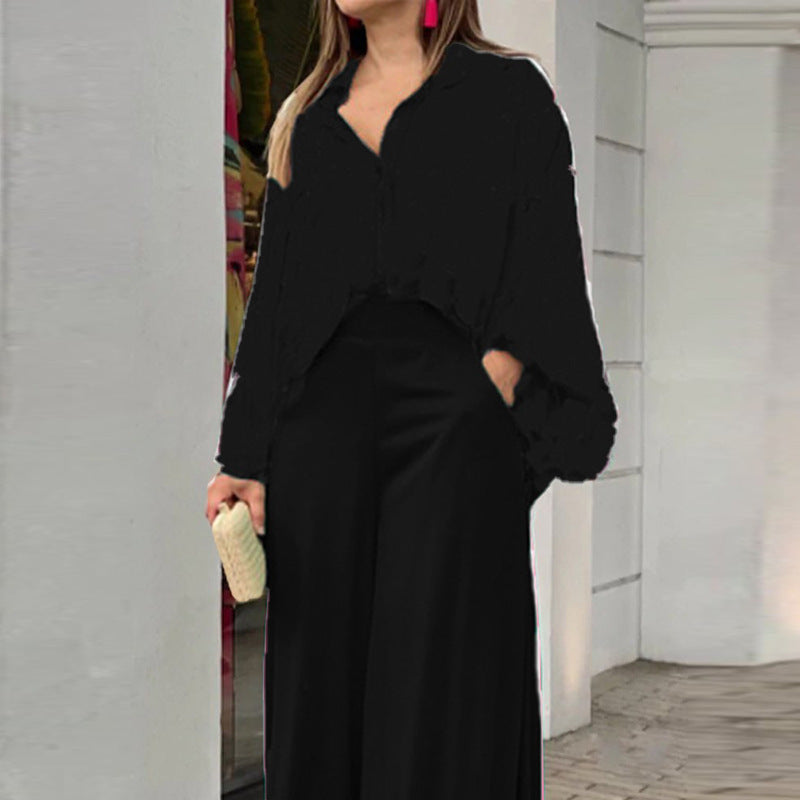 Atmungsaktive, elegante Damenbluse mit farbenfrohem Muster, weiten Ärmeln und lockerem Schnitt von berg-feldt