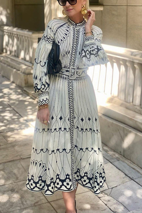 Elegantes Maxikleid mit Puffärmeln von berg-feldt