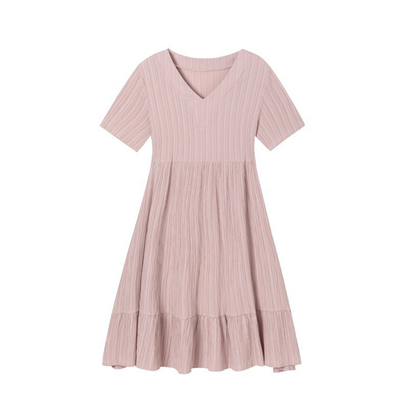 A-Linie Damen Midi Kleid mit V-Ausschnitt von berg-feldt