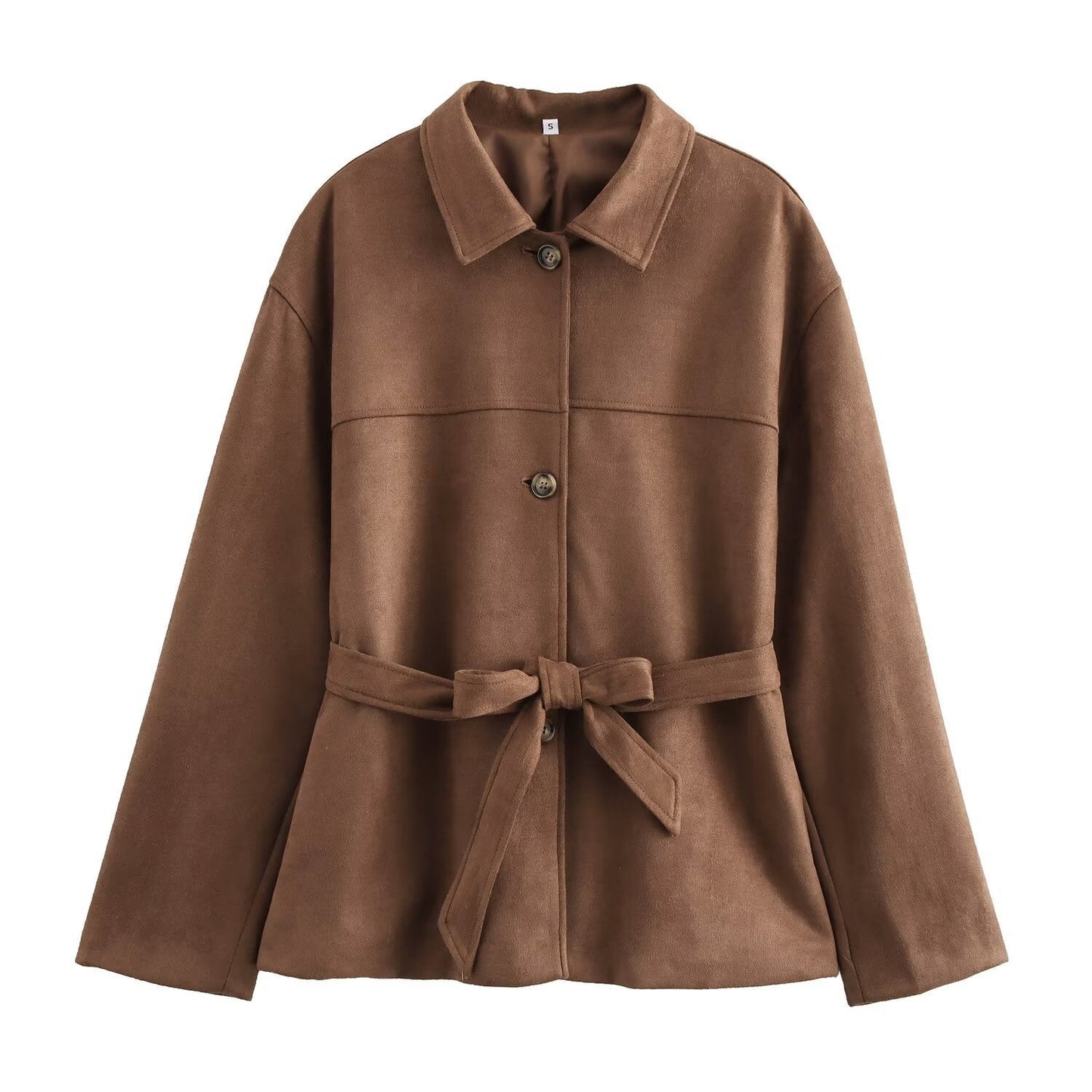 Women's Soft Fabric Utility Jacket with Belt, berg-feldt