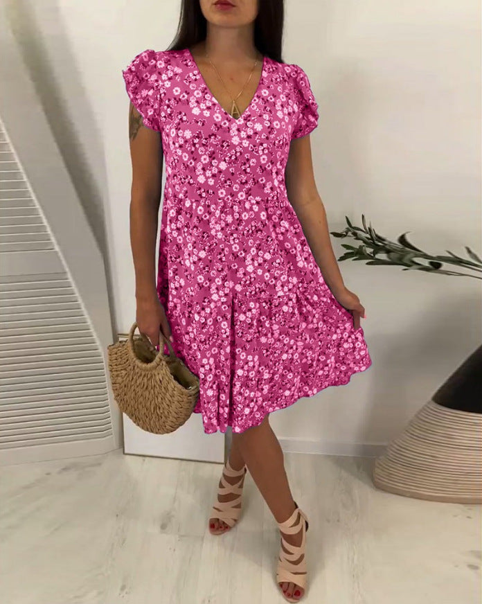 Robe pour femme Berg-Feldt avec volant et ourlet froncé