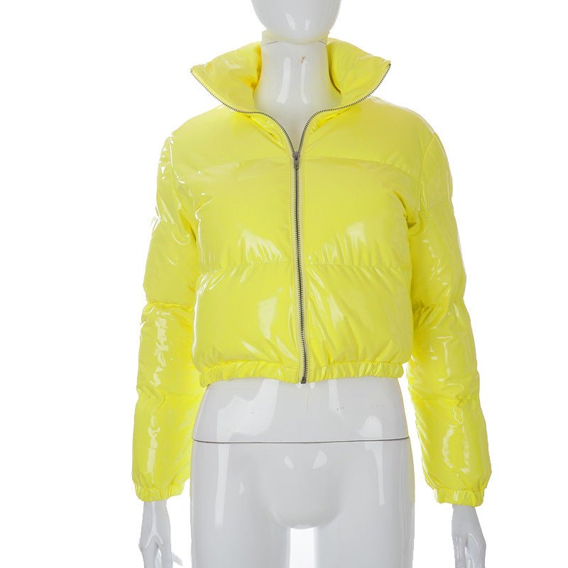 Women's Shiny Cropped Puffer Jacket berg-feldt
