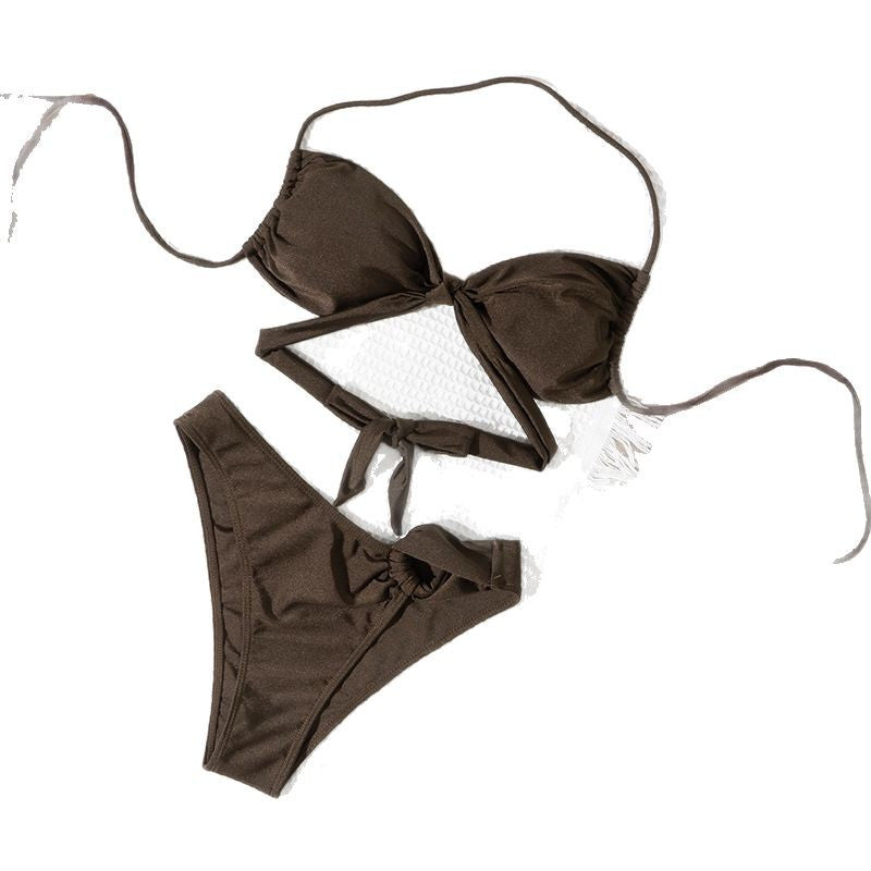 Women's Cut-Out Tie-Front Bikini Set by berg-feldt