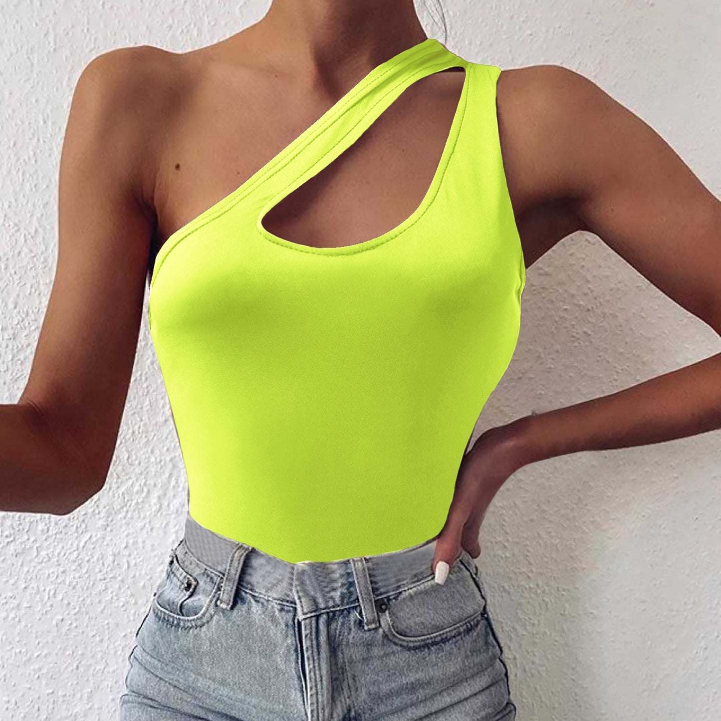 Women's One-Shoulder Cut-Out Bodysuit berg-feldt