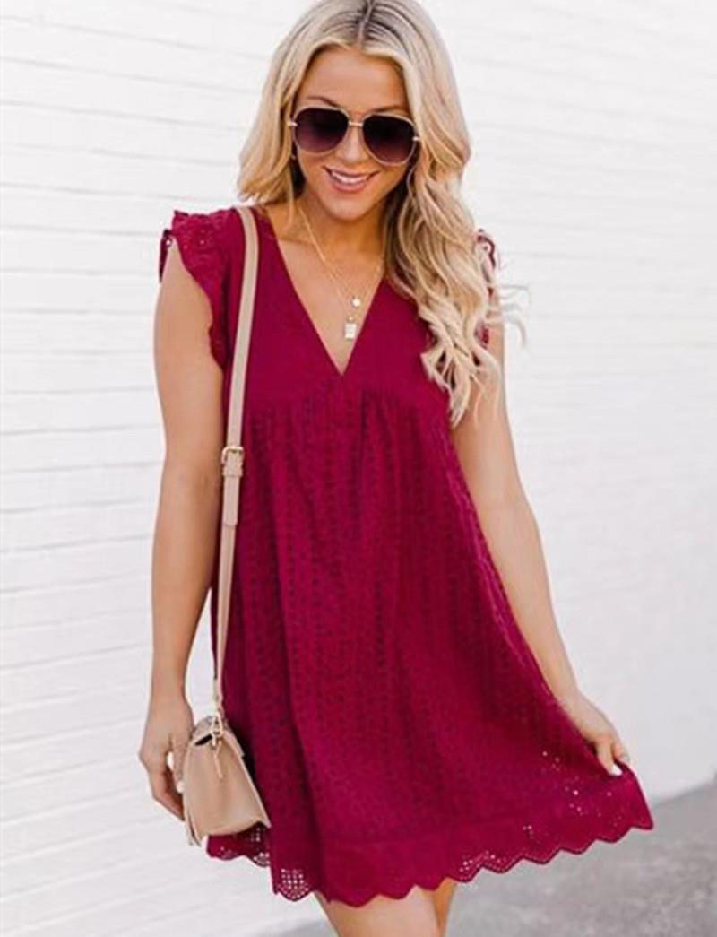 Women's Eyelet Frill Dress berg-feldt