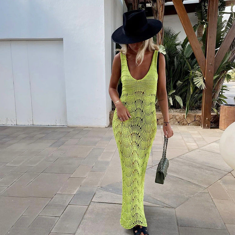 Strand-Maxi-Kleid Damen Häkelarbeit berg-feldt