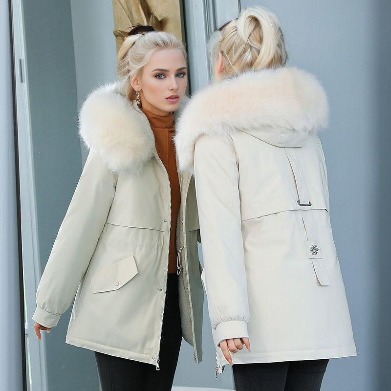 Parka d'hiver isolant pour femme avec col luxueux en fausse fourrure et doublure chaude Berg-Feldt