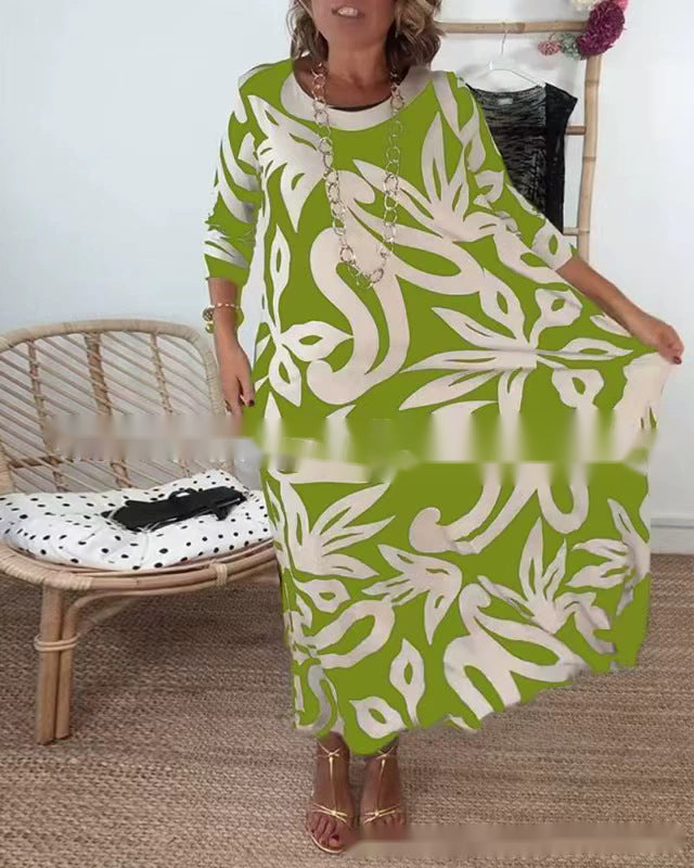 Weites Maxikleid für Damen mit Blumenmuster von berg-feldt