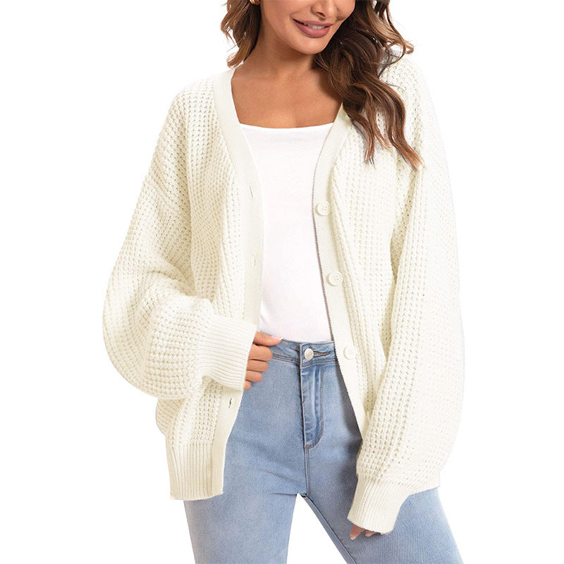 Cardigan femme en grosse maille coupe décontractée ouvert sur le devant Berg-Feldt