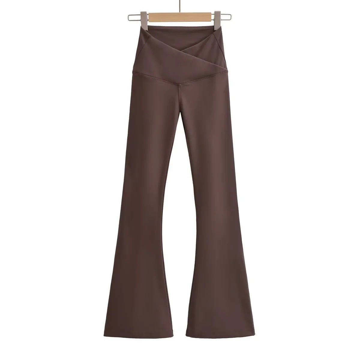 Yogahose für Damen, flared, hoher Bund, gekreuzter Bund von berg-feldt