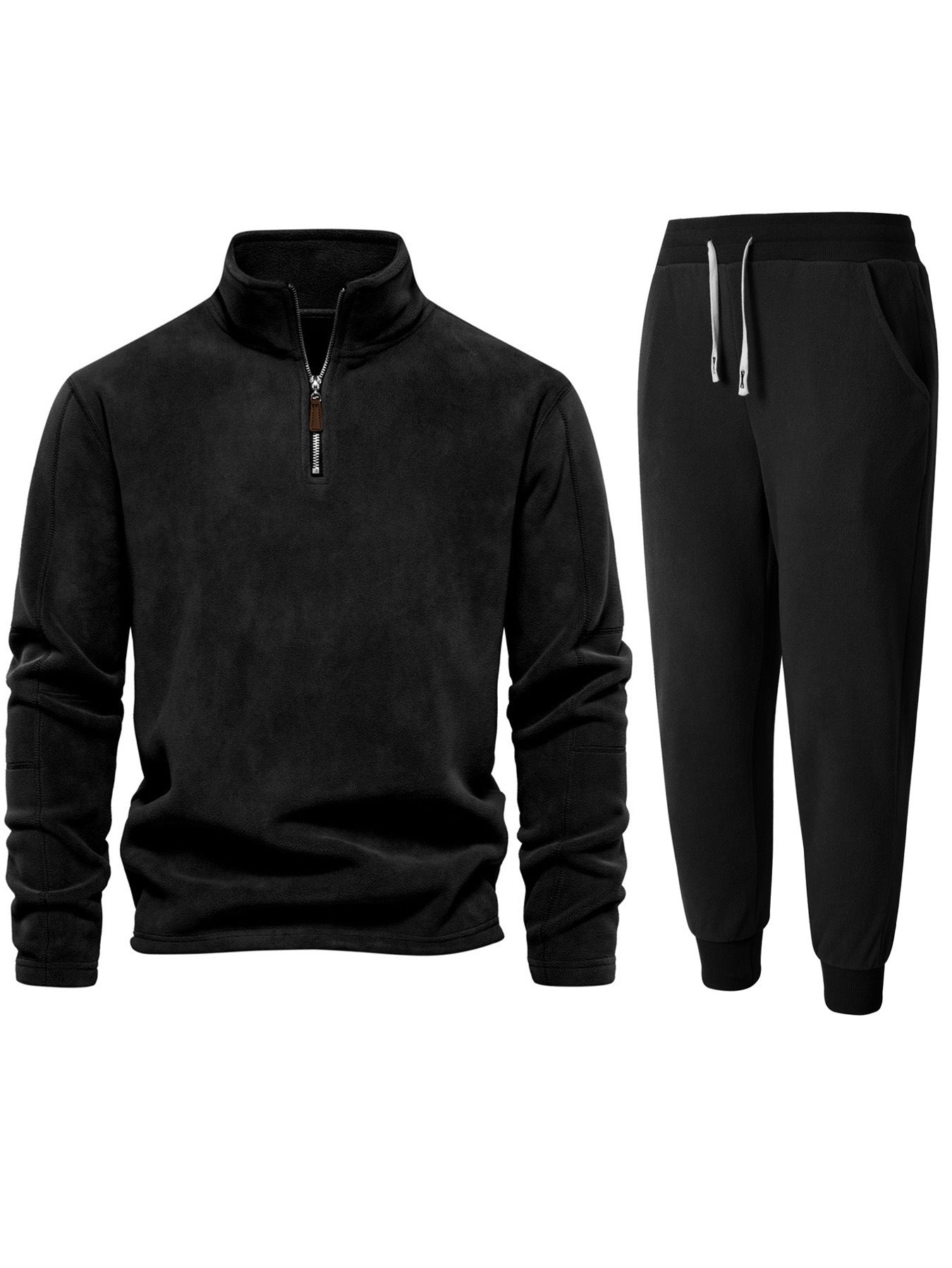 Haut polaire pour homme avec fermeture éclair courte et pantalon de jogging confortable Berg-Feldt