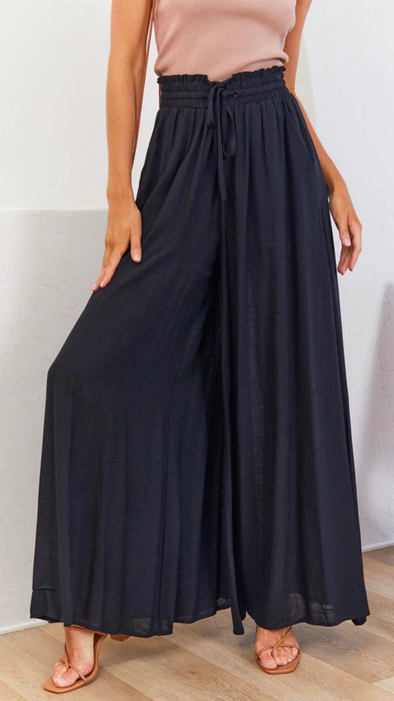 Weite Damen-Palazzohose mit Gummizug und Taschen von berg-feldt