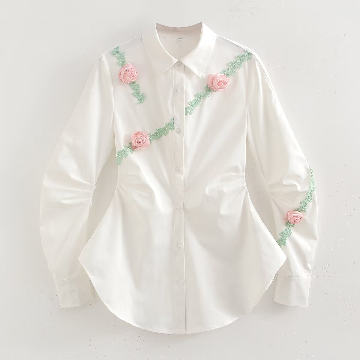 Women's Embroidered Button-Up Shirt berg-feldt
