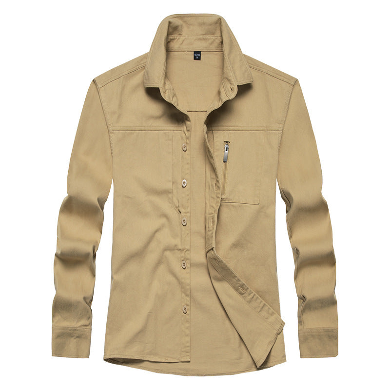 Herren Langarmshirt mit praktischen Taschen und modernem Schnitt Berg-Feldt