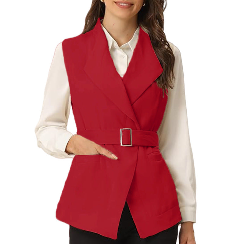 Blazer cintré tendance pour femme, avec grandes poches et ceinture Berg-Feldt