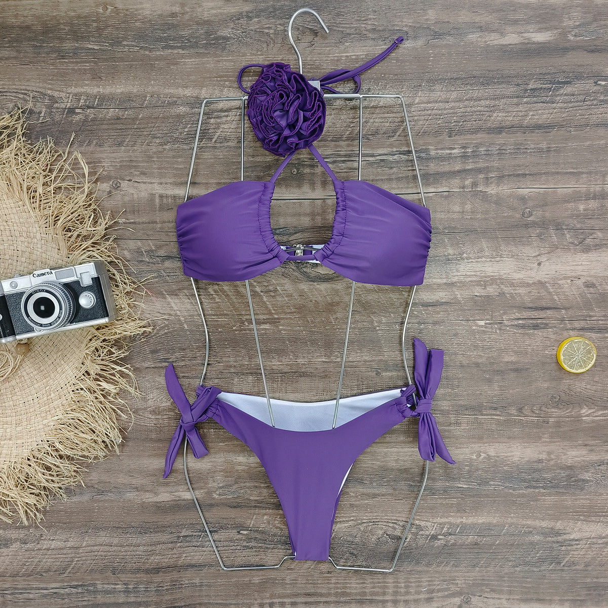 Ensemble bikini femme avec haut réglable et culotte taille haute de berg-feldt