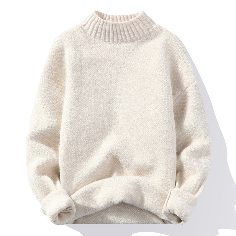 Pull en maille côtelée pour femme, col montant et coupe décontractée Berg-Feldt
