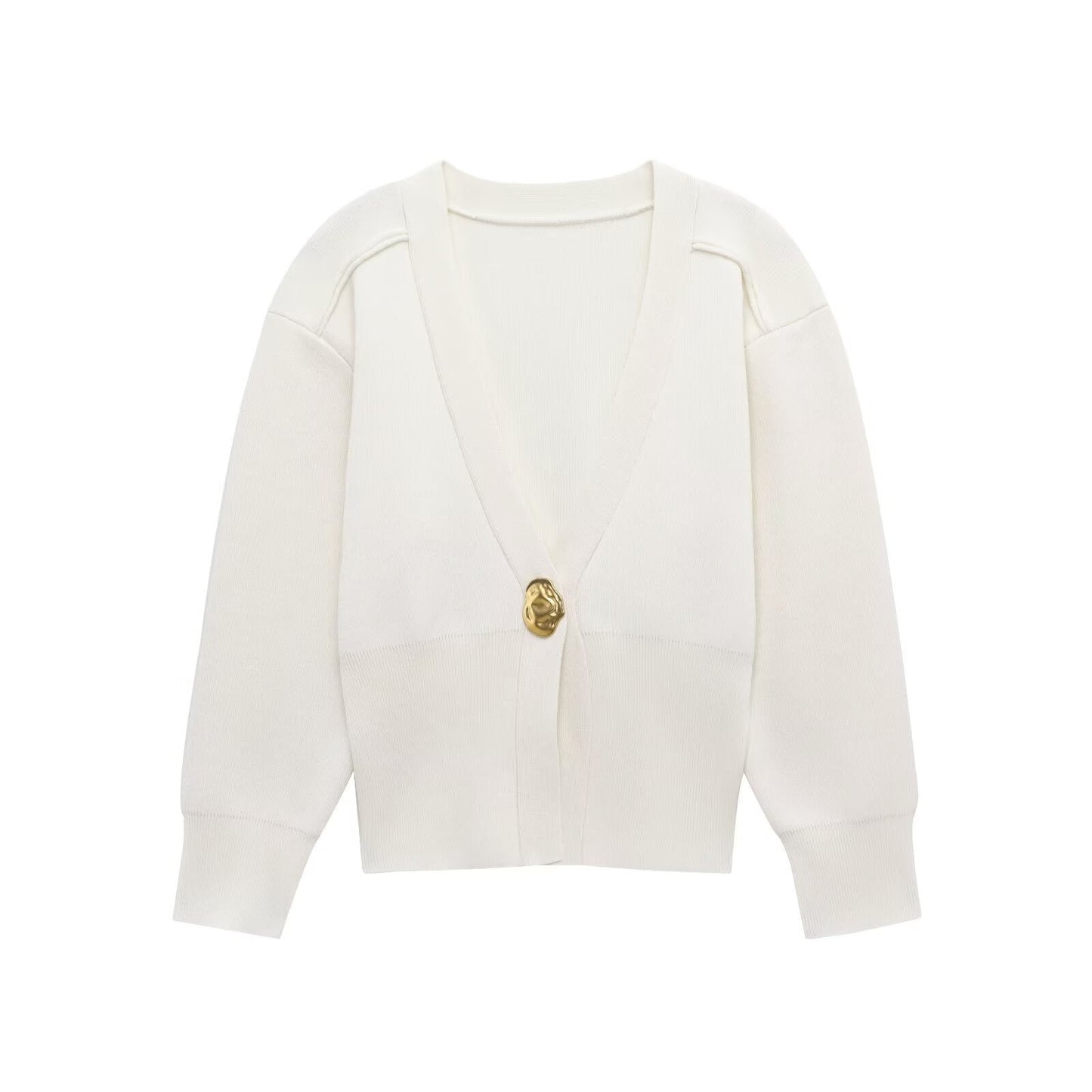 Women's Knit Cardigan with Ribbed Cuffs berg-feldt
